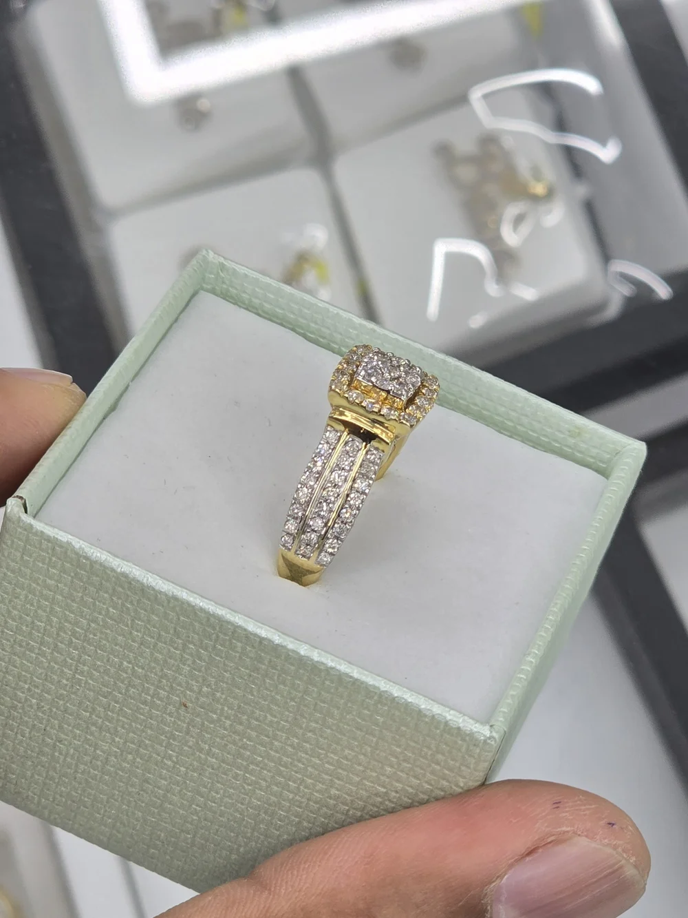 Real Diamond 10k Gold Ring For Women